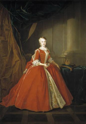 Louis de Silvestre Portrait of the Princess Maria Amalia of Saxony in Polish costume. France oil painting art
